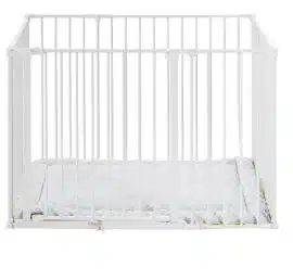 2126 babydan square playpen feher jaroka matrac