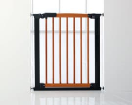 BabyDan Avantgarde biztonsági ajtórács 71-78 cm, Cherry/fekete