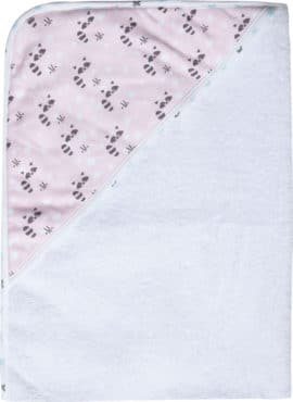 3662 luma torolkozo kapucnival racoon pink 85x75 cm 1