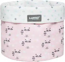 4004 luma kicsi tarolo kosar racoon pink