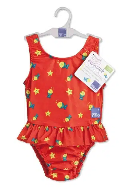 3029 kislanyos teljes furdoruha red fish m meret