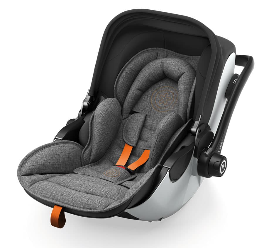 10016 kiddy evoluna i size 2 grey melange 2021 safe orange autosules