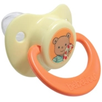 4448 szilikon cumi 6 m bebe jou bear sarga