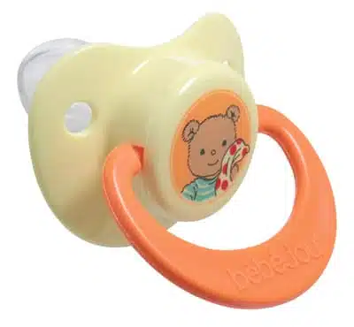 4448 szilikon cumi 6 m bebe jou bear sarga