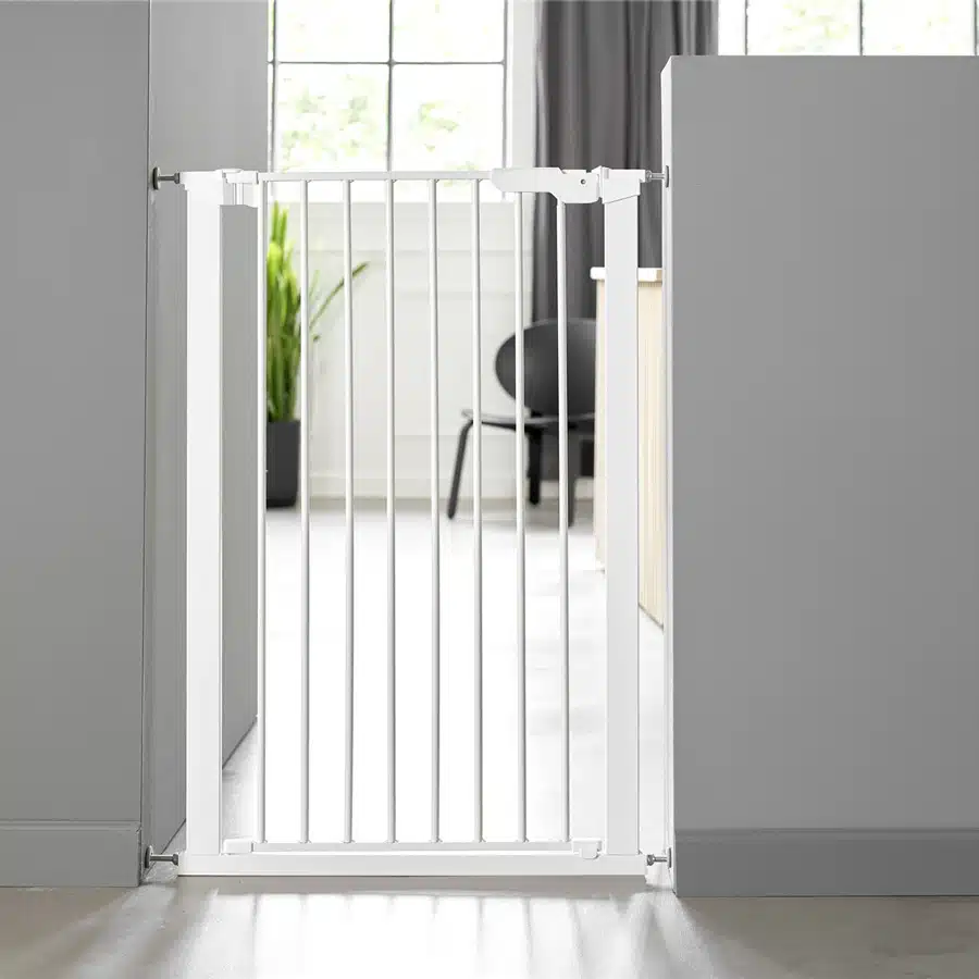 13306 dogspace bonie extra magas kutya korlat 105 cm fem feher