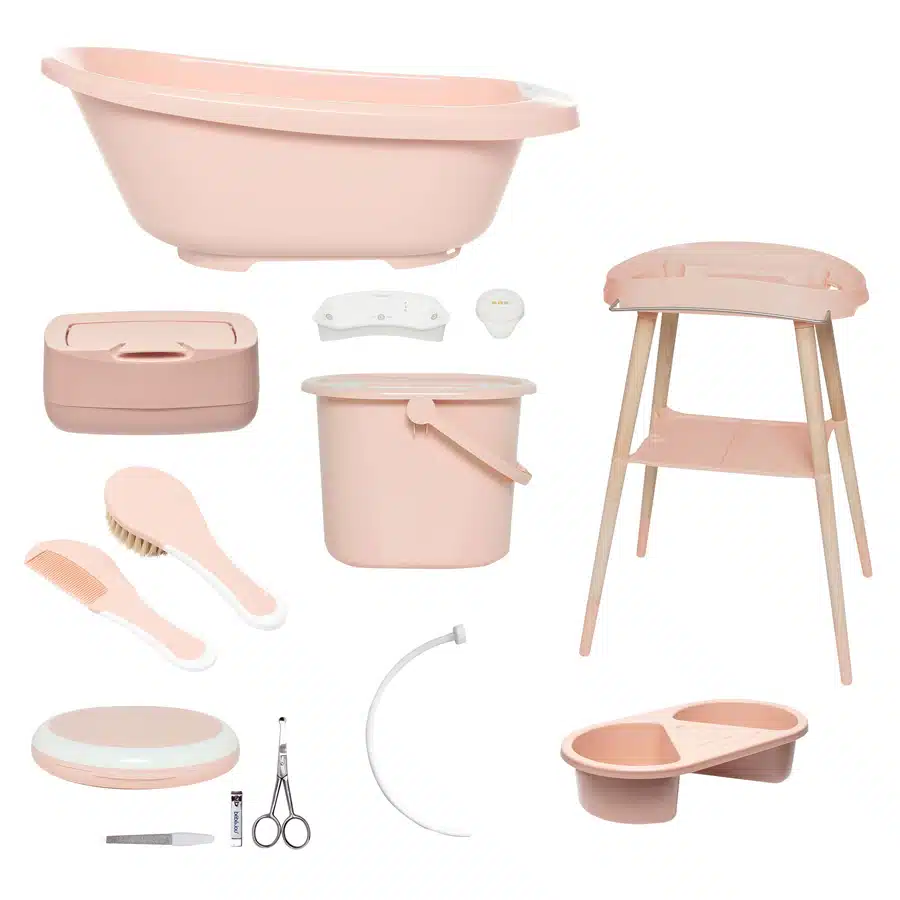 13391 digitalis furdeto szett bebe jou sense plus 8 reszes pale pink rozsaszin