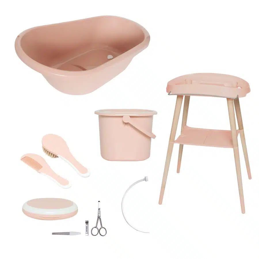 13412 furdeto szett bebe jou sense 7 reszes pale pink rozsaszin