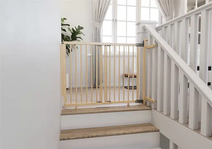 15506 babydan adjust pro stair gate baluster edition magas biztonsagi racs fa 74 5 114 cm m 81cm