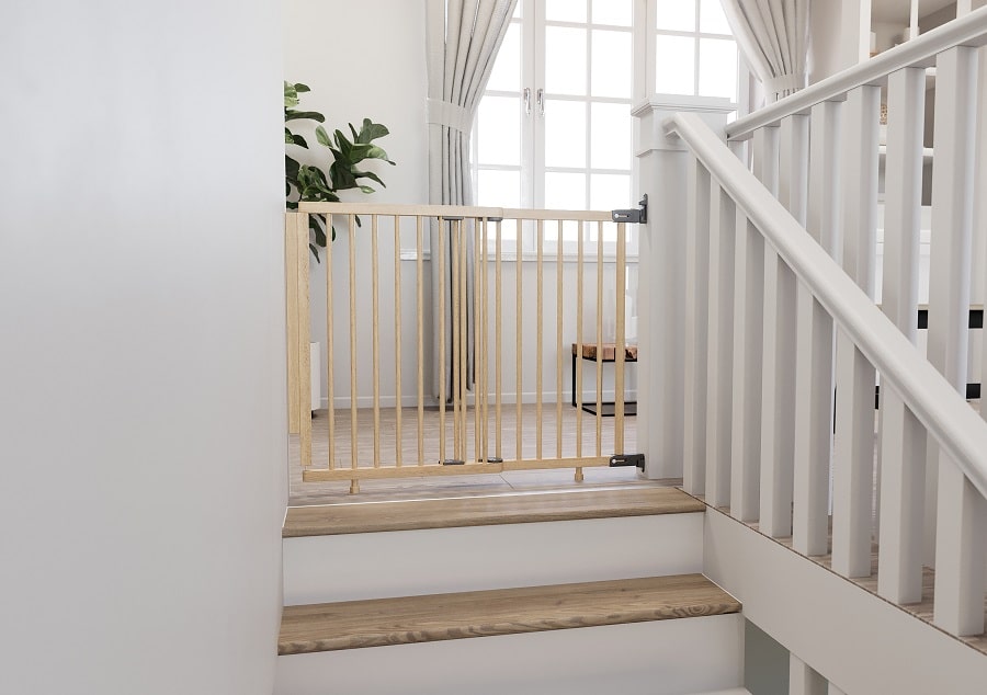 15509 magas biztonsagi kapu lepcsohoz babydan adjust pro stair gate wood 65 110cm m 81cm