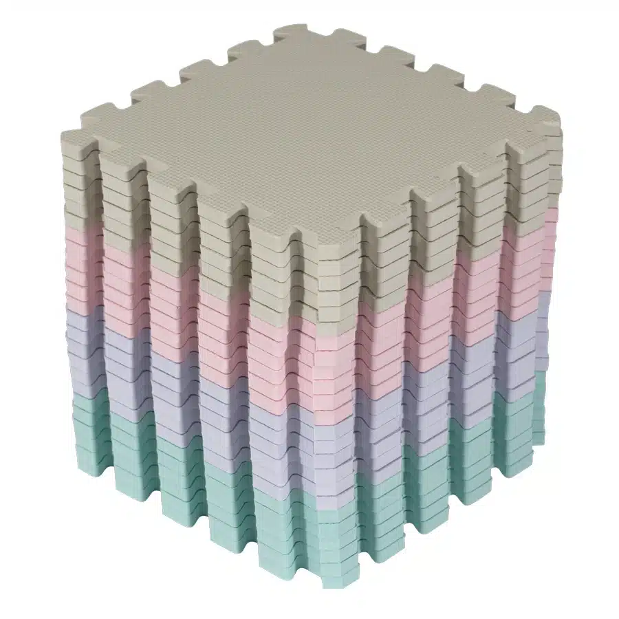 15893 puzzle habszivacs jatszoszonyeg szett 24db light