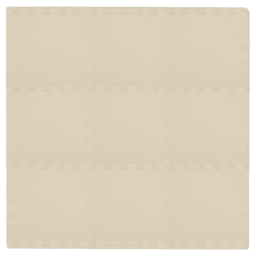 17282 2 puzzle habszivacs jatszoszonyeg szegellyel light beige 92x92 cm